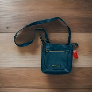 Rossetti Myla crossbody Stormy Sea NWT Faux Leather